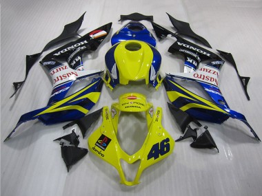 Amarelo Azul 46 Carenagem Moto Honda CBR 600RR 2007-2008