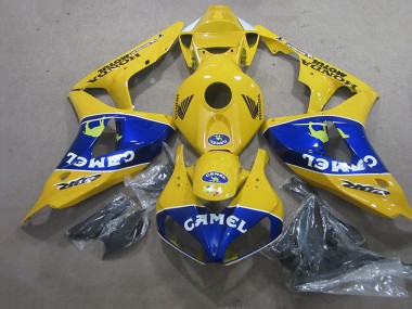 Amarelo Azul Camelo Carenagem Moto Honda CBR 1000RR 2006-2007