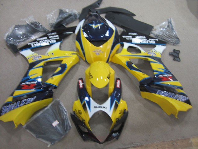 Amarelo Azul Carenagem Moto Suzuki GSXR 1000 K7 2007-2008