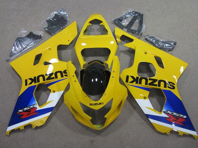 Amarelo Azul Carenagem Moto Suzuki GSXR 600 K4 2004-2005