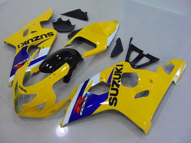 Amarelo Azul Carenagem Moto Suzuki GSXR 750 K4 2004-2005