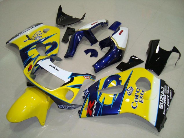 Amarelo Corona Carenagem Moto Suzuki GSXR 600 1996-2000