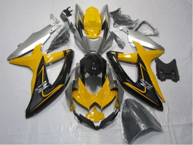 Amarelo Preto Kits Carenagem Moto Suzuki GSXR 1000 K7 2007-2008