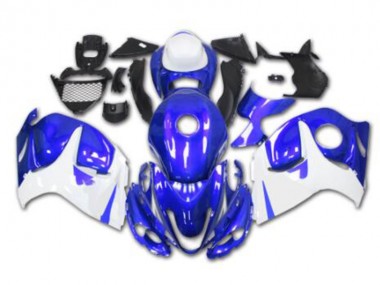 Azul Branco Abs Kits Completos Carenagem Moto Suzuki GSXR 1300 Hayabusa 2008-2019