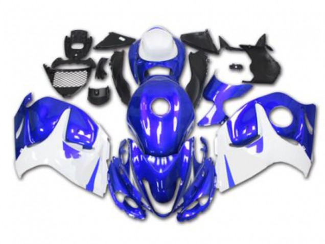 Azul Branco Abs Kits Completos Carenagem Moto Suzuki GSXR 1300 Hayabusa 2008-2019