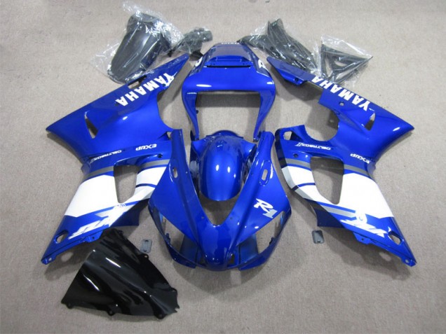 Azul Branco Abs Moto Plásticos Yamaha R1 2009-2011