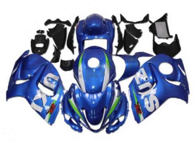 Azul Branco Kit Carenagem Moto Suzuki GSXR 1300 Hayabusa 2008-2019