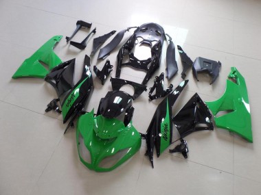 Verde & Preto Carenagem Moto Kawasaki ZX6R 2009-2012