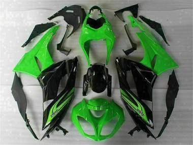 Verde Preto Carroçaria Moto Kawasaki ZX6R 2009-2012