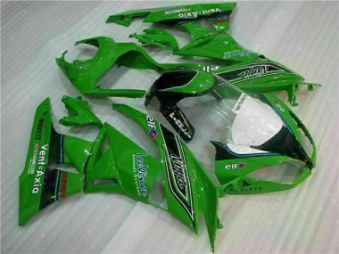 Verde Preto LeoVince Carenagem Moto Kawasaki ZX6R 2009-2012