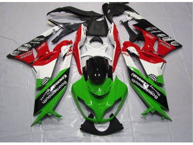 Verde Vermelho Carenagem Moto Kawasaki ZX6R 2009-2012