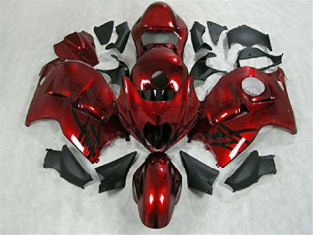 Vermelho Preto Injeção Kits Carenagem Moto Suzuki GSXR 1300 Hayabusa 1996-2007