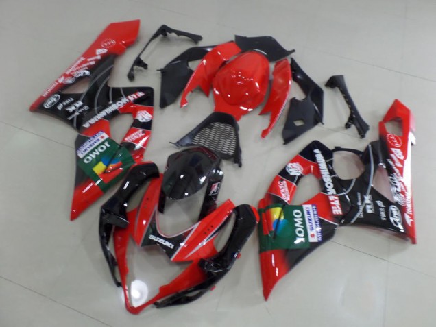 Vermelho Yoshimura Carenagem Moto Suzuki GSXR 1000 K5 2005-2006